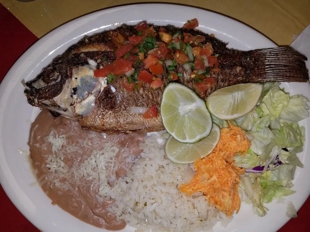 Fish with Rice and Beans